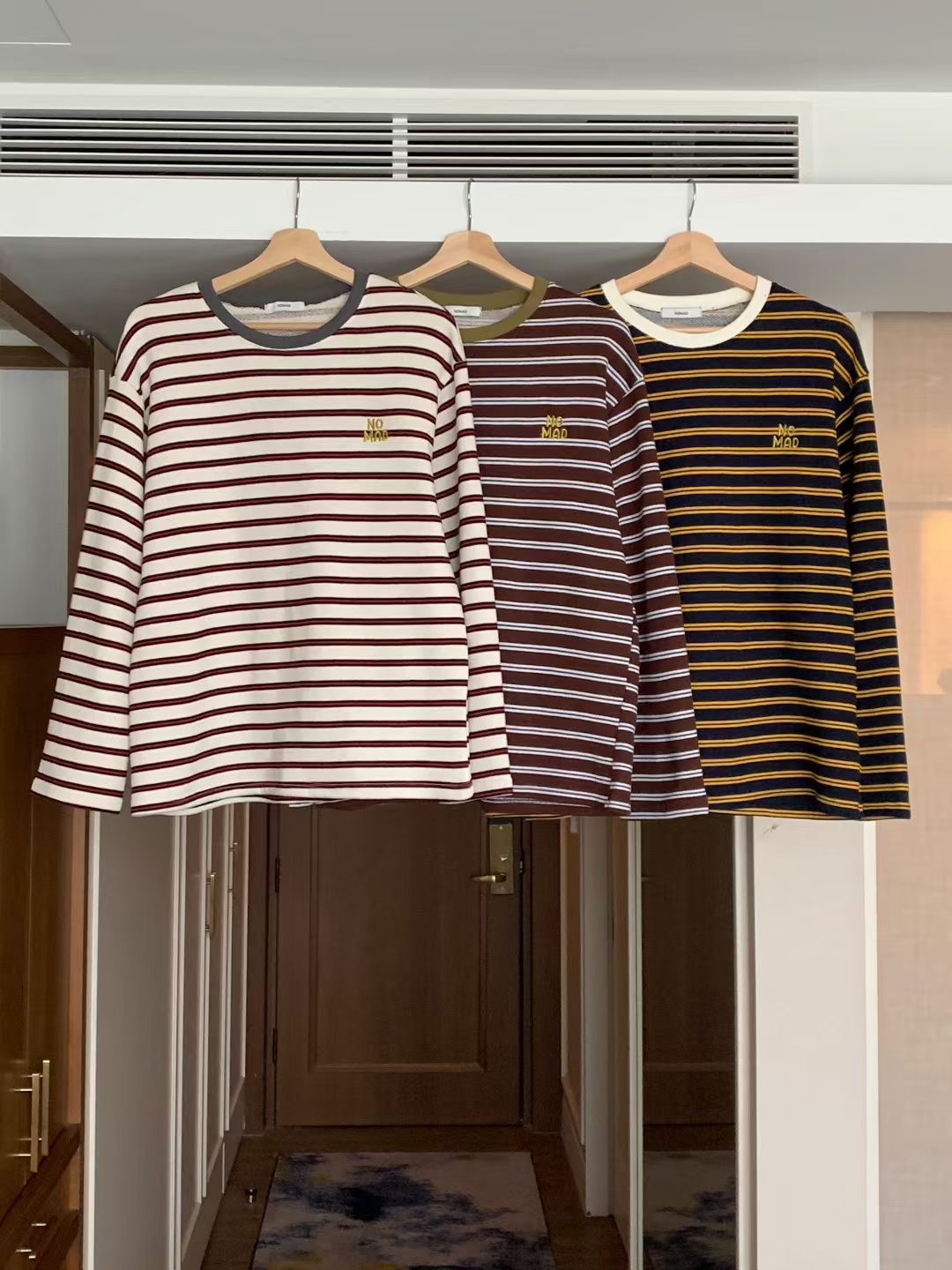 NOMAD韓國直郵㊣女裝新款職業25秋冬熱賣休閑推薦時尚長袖T恤NOMAD長袖T恤圖色3左三色