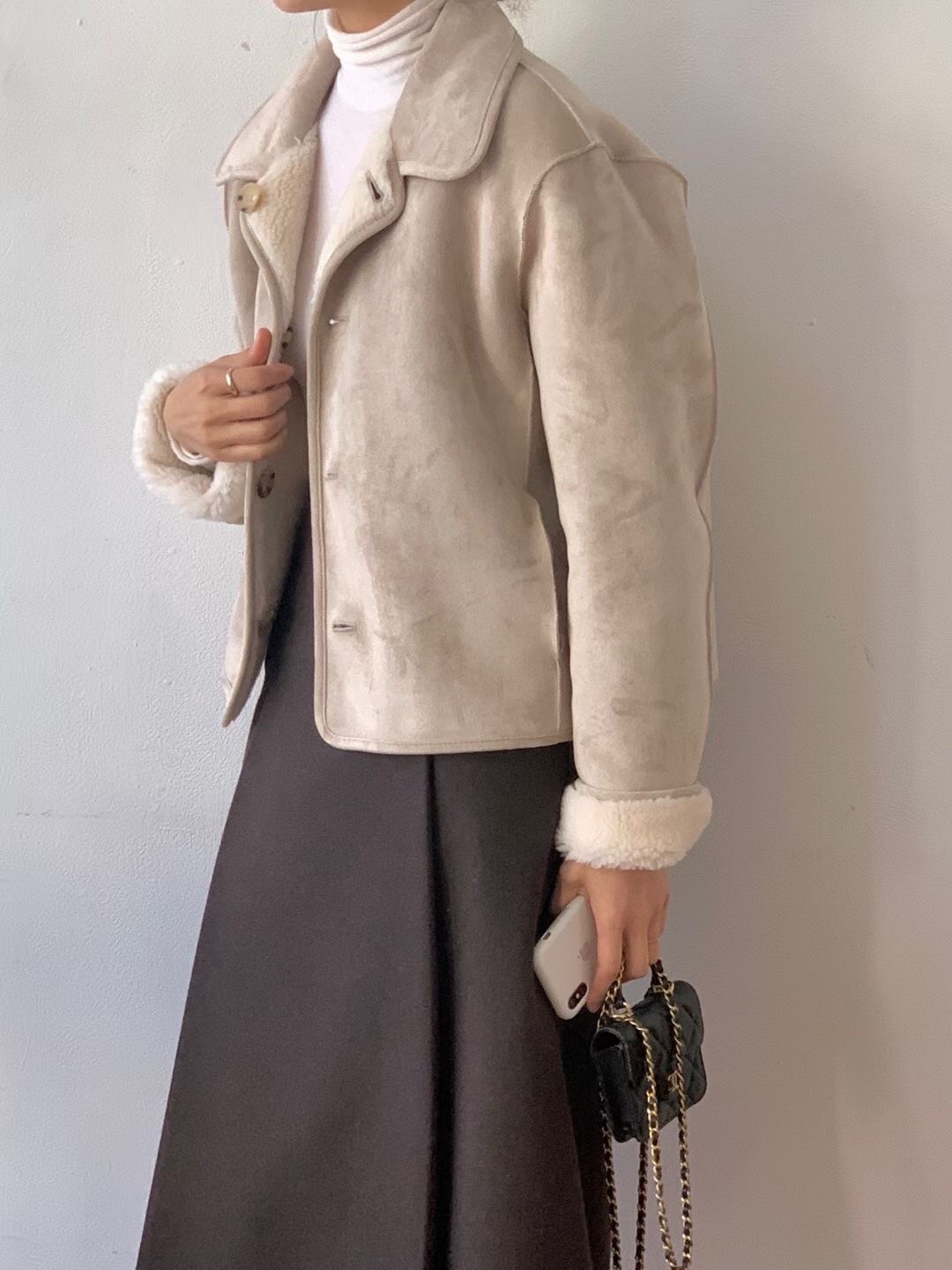 NOMAD東大門㊣實拍女裝新品職業休閑推薦時尚真品人氣短款大衣NOMAD短款大衣