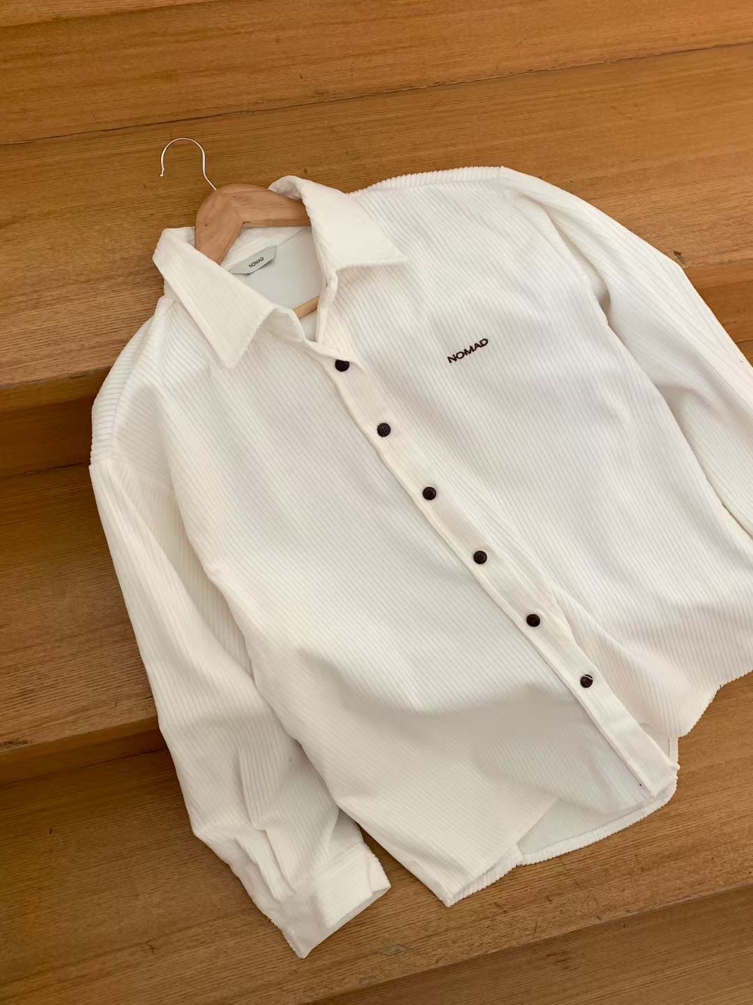 NOMAD東大門㊣實拍女士新品時尚推薦25秋冬襯衫蕾絲衫燈心絨NOMAD襯衫/蕾絲衫圖色1