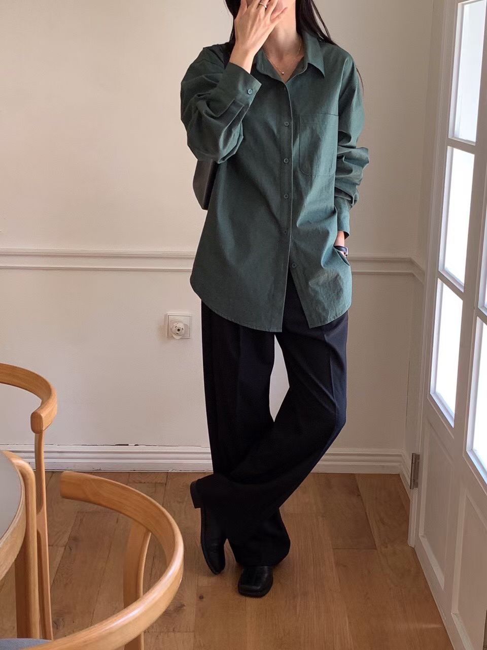 NOMAD東大門㊣實拍女裝新品熱賣職業推薦真品人氣襯衫蕾絲衫NOMAD襯衫/蕾絲衫圖色3