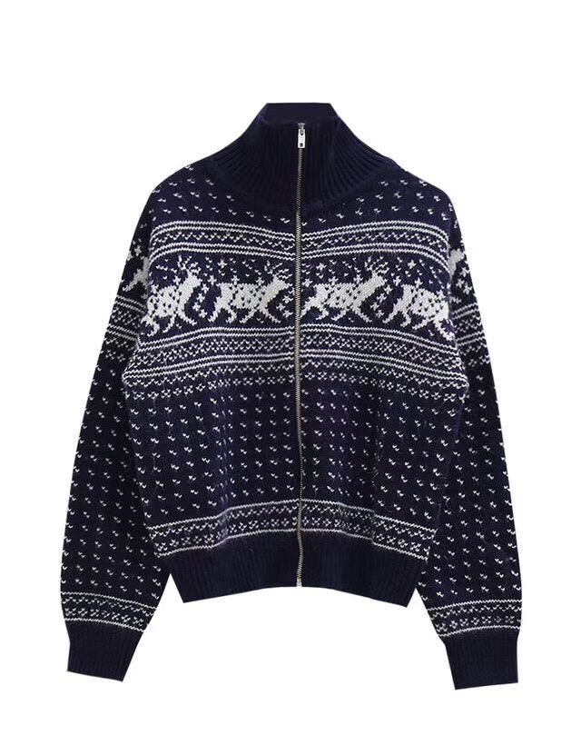 NOMAD東大門㊣實拍女裝新款熱賣時尚休閑25秋冬夾克拉鏈復古NOMAD夾克圖色1