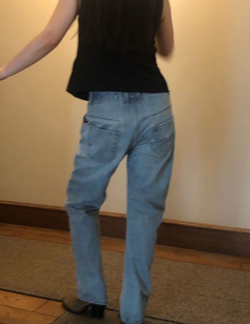 NOPROBLEM東大門㊣實拍女裝新款25秋冬推薦真品熱賣時尚牛仔褲NOPROBLEM牛仔褲