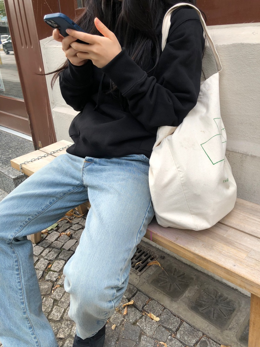 NOPROBLEM東大門㊣實拍女裝新款25秋冬推薦真品熱賣時尚牛仔褲NOPROBLEM牛仔褲