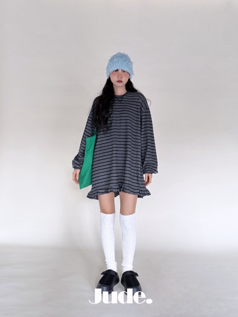 HEYJUDE東大門㊣代購女裝新品25秋冬熱賣人氣休閑真品長袖T恤HEYJUDE長袖T恤