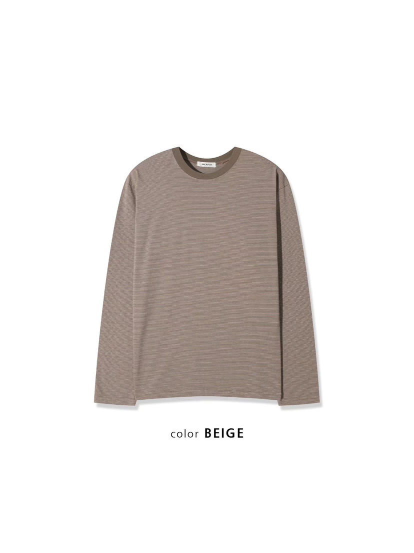 JACKPOT東大門㊣實拍女士新款人氣25秋冬職業長袖T恤男女同款JACKPOT長袖T恤圖色2