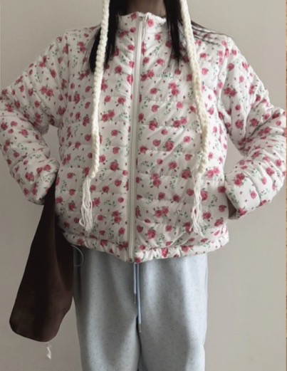 CLODE東大門㊣代購女裝新品職業真品時尚休閑推薦25秋冬夾克花朵CLODE夾克圖色1