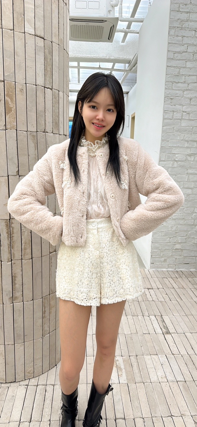 YARD韓國直郵㊣女裝新品職業人氣時尚真品熱賣夾克毛皮刺繡YARD夾克