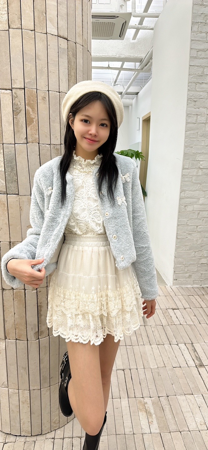 YARD韓國直郵㊣女裝新品職業人氣時尚真品熱賣夾克毛皮刺繡YARD夾克