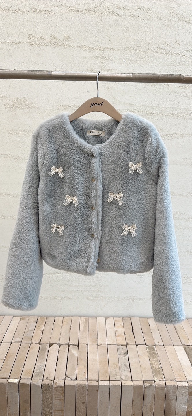 YARD韓國直郵㊣女裝新品職業人氣時尚真品熱賣夾克毛皮刺繡YARD夾克圖色3