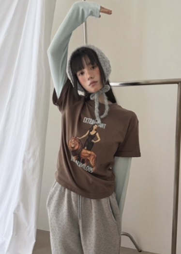 CLODE東大門㊣實拍女裝新品25秋冬真品推薦人氣長袖T恤假兩件CLODE長袖T恤圖色3