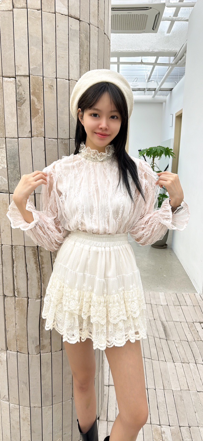 YARD東大門㊣直郵女裝新款熱賣25秋冬真品人氣時尚襯衫蕾絲衫YARD襯衫/蕾絲衫