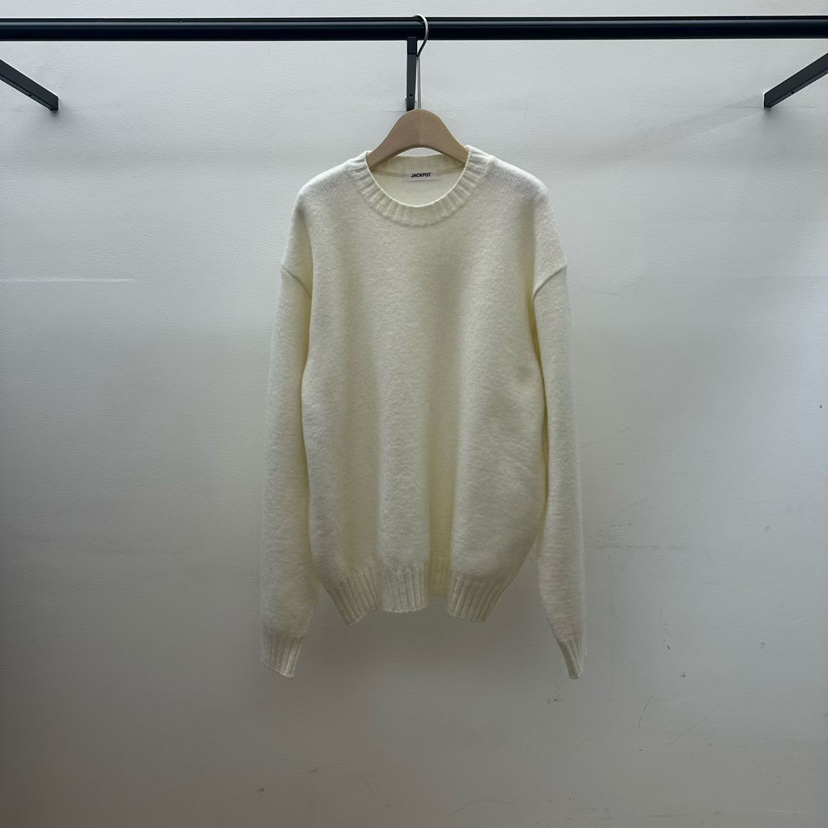 JACKPOT東大門㊣直郵女裝新品推薦熱賣25秋冬休閑毛衣男女同款JACKPOT毛衣圖色2