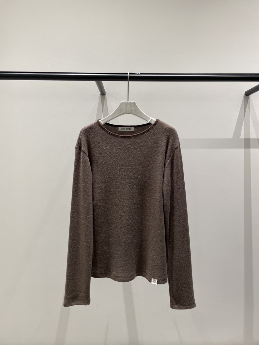 MUCH MORE韓國直郵㊣女裝新款人氣休閑真品熱賣時尚長袖T恤絨MUCH MORE長袖T恤圖色1