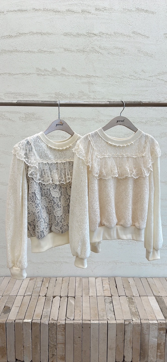 YARD東大門㊣代購女裝新款25秋冬真品推薦時尚人氣襯衫蕾絲衫YARD襯衫/蕾絲衫