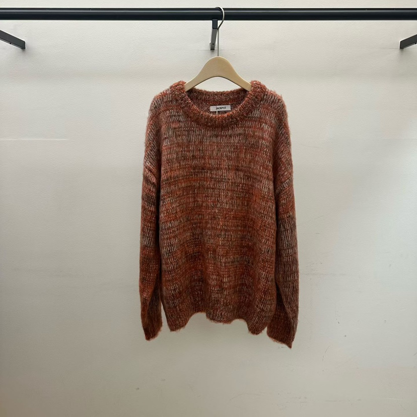 JACKPOT東大門㊣實拍女士新款時尚職業真品25秋冬毛衣男女同款JACKPOT毛衣圖色1