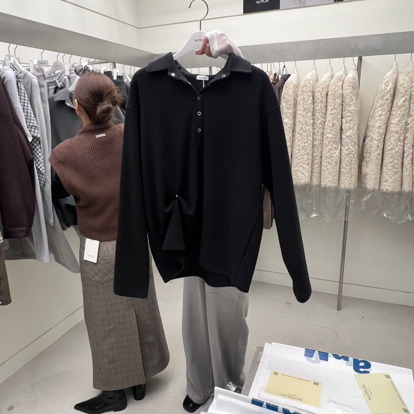 NUTPLAN東大門㊣代購女裝新品職業休閑時尚真品推薦長袖T恤NUTPLAN長袖T恤圖色3