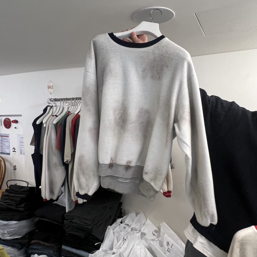 NEDEWS東大門㊣直郵女士新品25秋冬職業休閑熱賣人氣衛衣手工NEDEWS衛衣圖色2