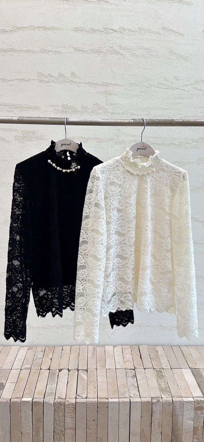 YARD東大門㊣代購女裝新品休閑25秋冬熱賣真品推薦襯衫蕾絲衫YARD襯衫/蕾絲衫