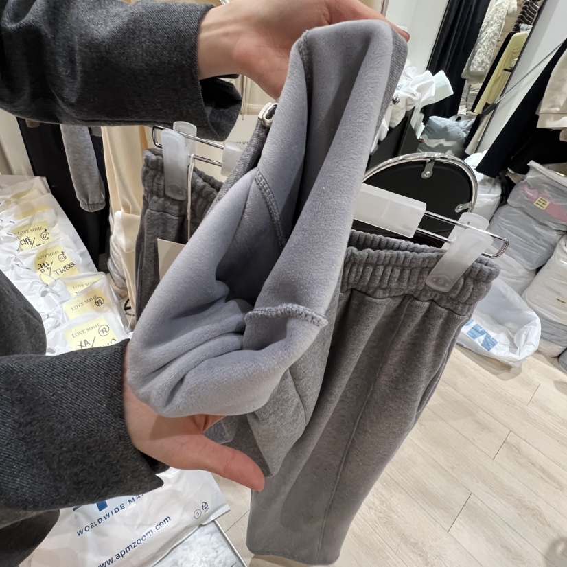 LOVE SOME韓國直郵㊣女裝新品休閑推薦人氣休閑褲加絨貂絨LOVE SOME休閑褲