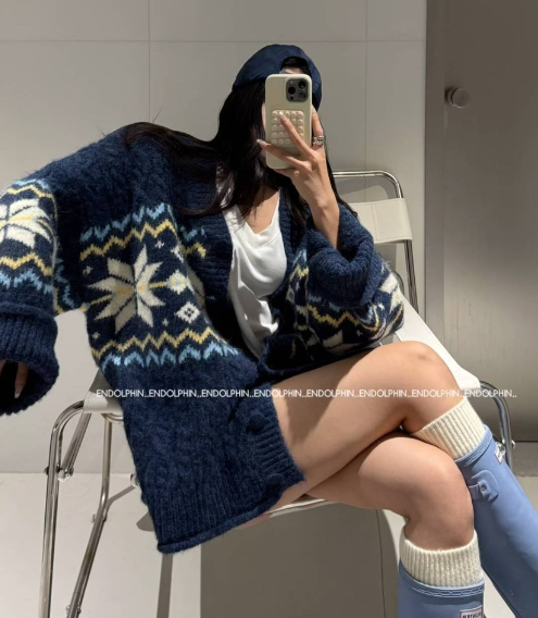 ENDOLPHIN東大門㊣直郵女士新品推薦真品時尚職業熱賣毛衣開衫ENDOLPHIN毛衣圖色3