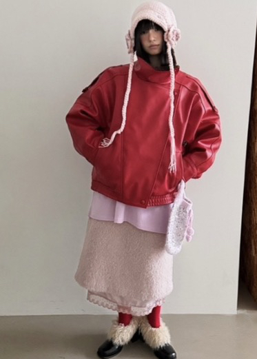 CLODE韓國代購㊣女裝新款人氣休閑時尚25秋冬熱賣職業夾克羊皮CLODE夾克圖色1