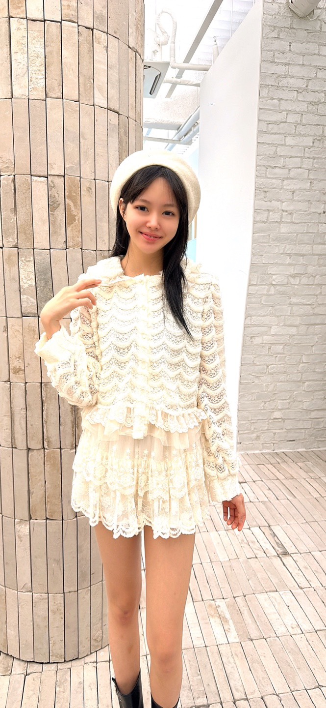 YARD韓國代購㊣女士新品推薦職業休閑25秋冬襯衫蕾絲衫貂皮YARD襯衫/蕾絲衫