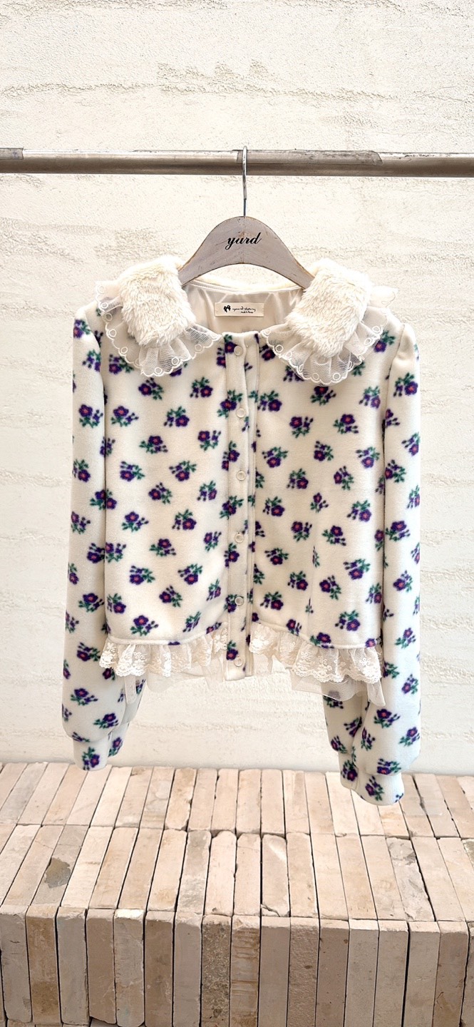 YARD韓國代購㊣女士新品推薦職業休閑25秋冬襯衫蕾絲衫貂皮YARD襯衫/蕾絲衫圖色2