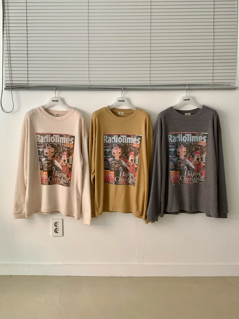 VENTI東大門㊣直郵女士新品真品熱賣25秋冬人氣職業長袖T恤VENTI長袖T恤