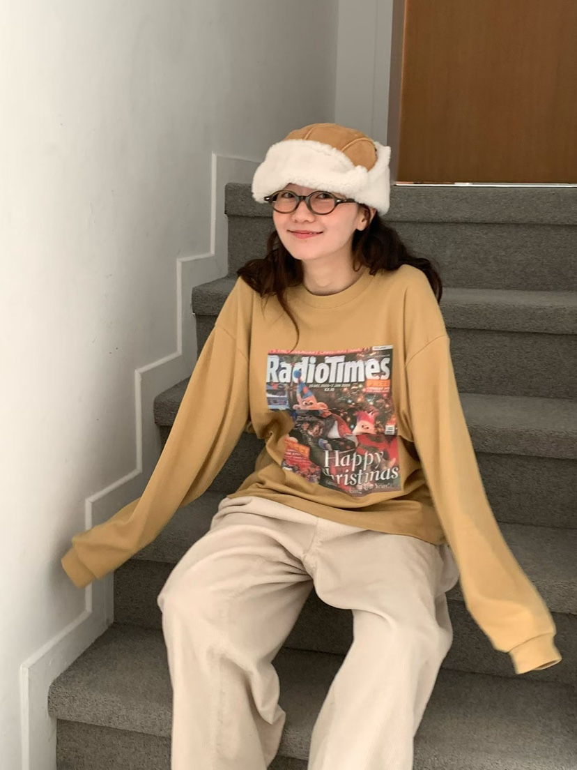 VENTI東大門㊣直郵女士新品真品熱賣25秋冬人氣職業長袖T恤VENTI長袖T恤圖色1