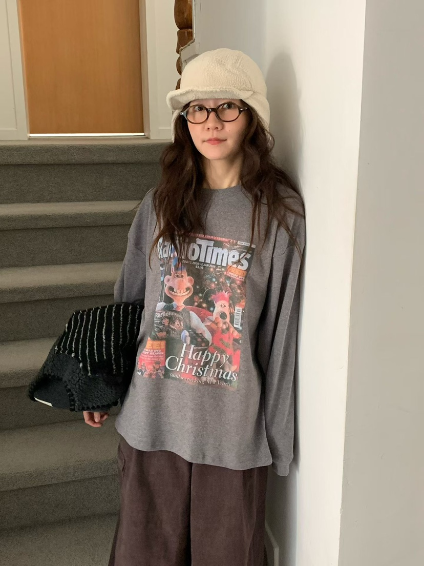 VENTI東大門㊣直郵女士新品真品熱賣25秋冬人氣職業長袖T恤VENTI長袖T恤圖色3