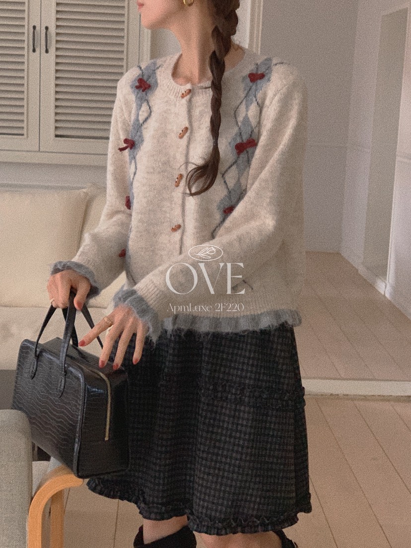 OVE東大門㊣實拍女裝新款真品熱賣推薦休閑25秋冬職業針織衫OVE針織衫