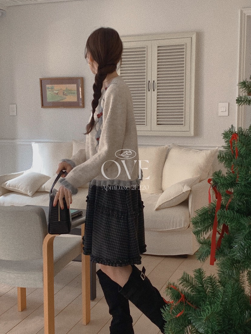 OVE東大門㊣實拍女裝新款真品熱賣推薦休閑25秋冬職業針織衫OVE針織衫