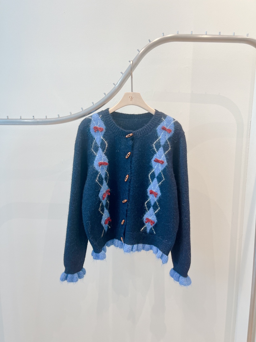 OVE東大門㊣實拍女裝新款真品熱賣推薦休閑25秋冬職業針織衫OVE針織衫圖色2