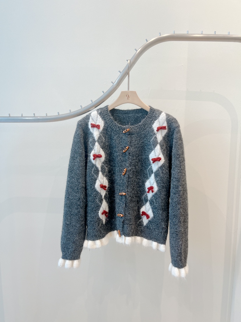 OVE東大門㊣實拍女裝新款真品熱賣推薦休閑25秋冬職業針織衫OVE針織衫圖色3