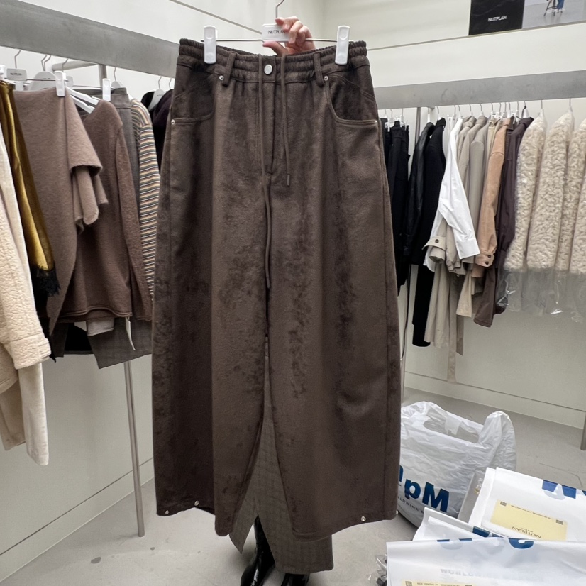 NUTPLAN東大門㊣代購女士新款休閑職業熱賣25秋冬真品休閑褲NUTPLAN休閑褲圖色2