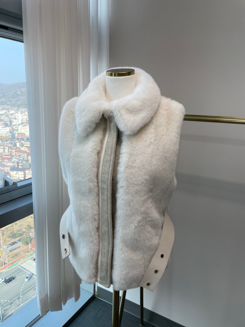 LAFFINE-P韓國代購㊣女裝新品人氣推薦25秋冬職業休閑馬甲LAFFINE-P馬甲