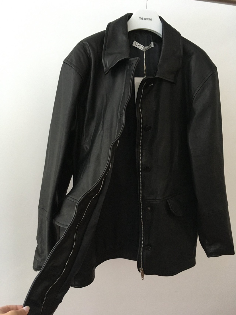 BREATHE韓國代購㊣女士新款時尚真品休閑推薦人氣皮衣水洗羊皮BREATHE皮衣
