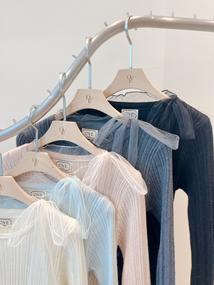 OVE韓國直郵㊣女裝新款推薦25秋冬熱賣職業休閑襯衫蕾絲衫蕾絲OVE襯衫/蕾絲衫