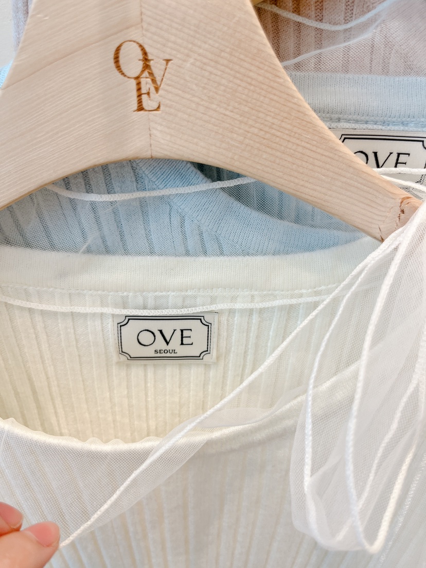 OVE韓國直郵㊣女裝新款推薦25秋冬熱賣職業休閑襯衫蕾絲衫蕾絲OVE襯衫/蕾絲衫