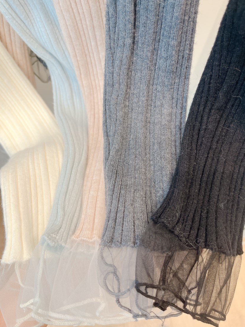 OVE韓國直郵㊣女裝新款推薦25秋冬熱賣職業休閑襯衫蕾絲衫蕾絲OVE襯衫/蕾絲衫