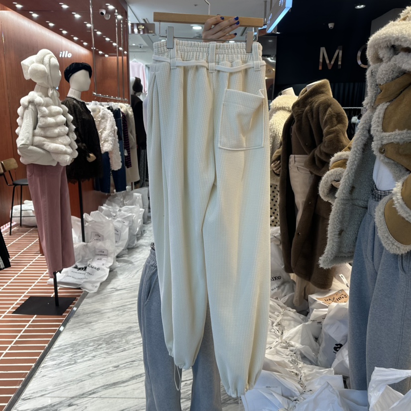 MIENNE東大門㊣實拍女裝新品職業25秋冬熱賣真品休閑褲加絨MIENNE休閑褲