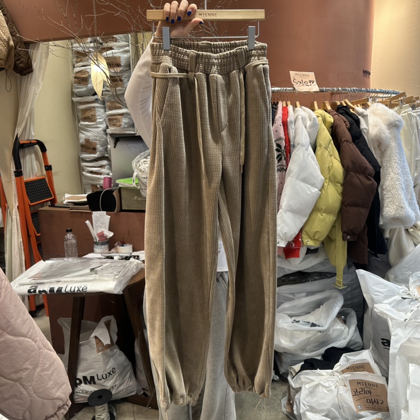 MIENNE東大門㊣實拍女裝新品職業25秋冬熱賣真品休閑褲加絨MIENNE休閑褲圖色2