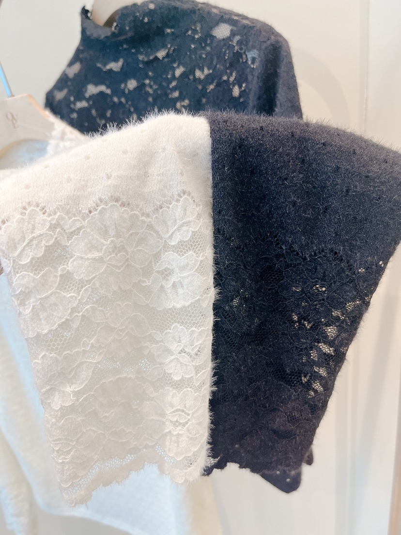 OVE東大門㊣代購女士新款熱賣時尚推薦25秋冬休閑襯衫蕾絲衫OVE襯衫/蕾絲衫