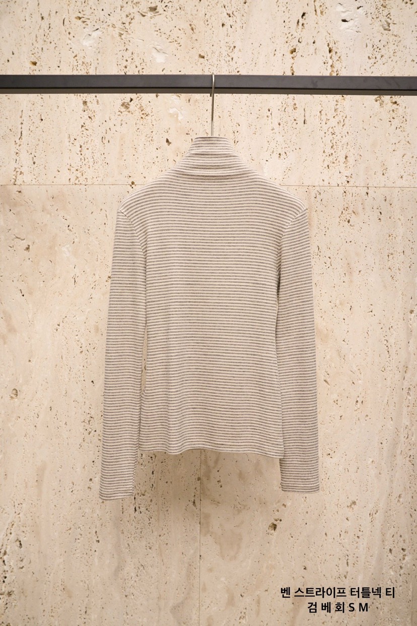 BLOSSOM韓國直郵㊣女裝新款時尚人氣真品職業推薦長袖T恤條紋BLOSSOM長袖T恤