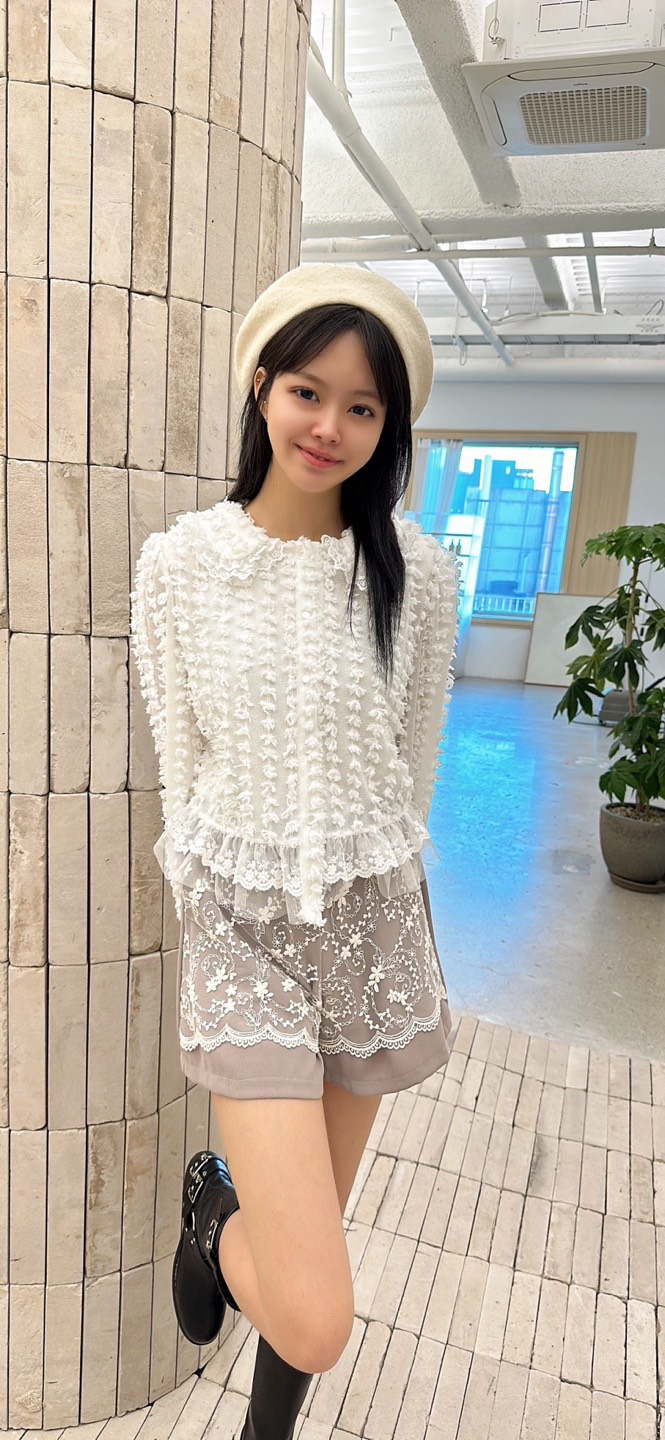 YARD東大門㊣實拍女士新款推薦時尚休閑人氣襯衫蕾絲衫刺繡YARD襯衫/蕾絲衫