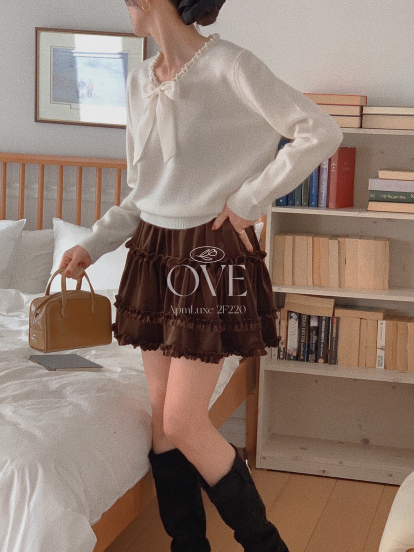 OVE東大門㊣實拍女裝新款熱賣推薦真品人氣職業休閑針織衫蕾絲OVE針織衫