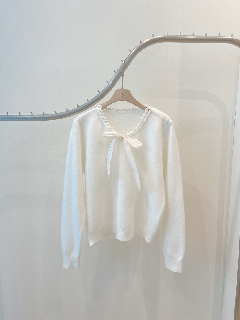 OVE東大門㊣實拍女裝新款熱賣推薦真品人氣職業休閑針織衫蕾絲OVE針織衫圖色1