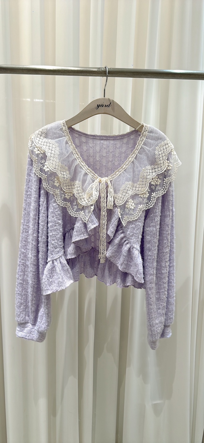 YARD東大門㊣代購女士新品真品時尚熱賣25秋冬人氣襯衫蕾絲衫YARD襯衫/蕾絲衫圖色1