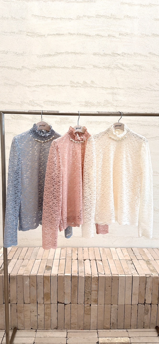 YARD東大門㊣實拍女士新品25秋冬推薦時尚職業真品襯衫蕾絲衫YARD襯衫/蕾絲衫