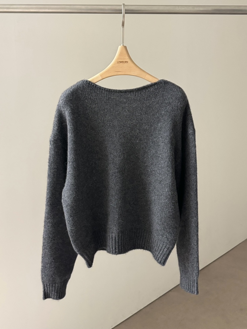 LOWBURN東大門㊣直郵女士新品職業休閑熱賣人氣真品針織衫V領LOWBURN針織衫圖色2